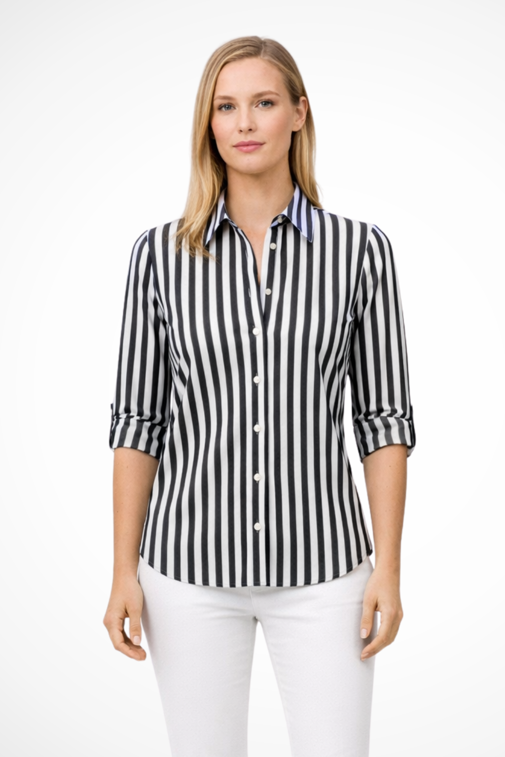Women's Slim Fit Striped Blouse