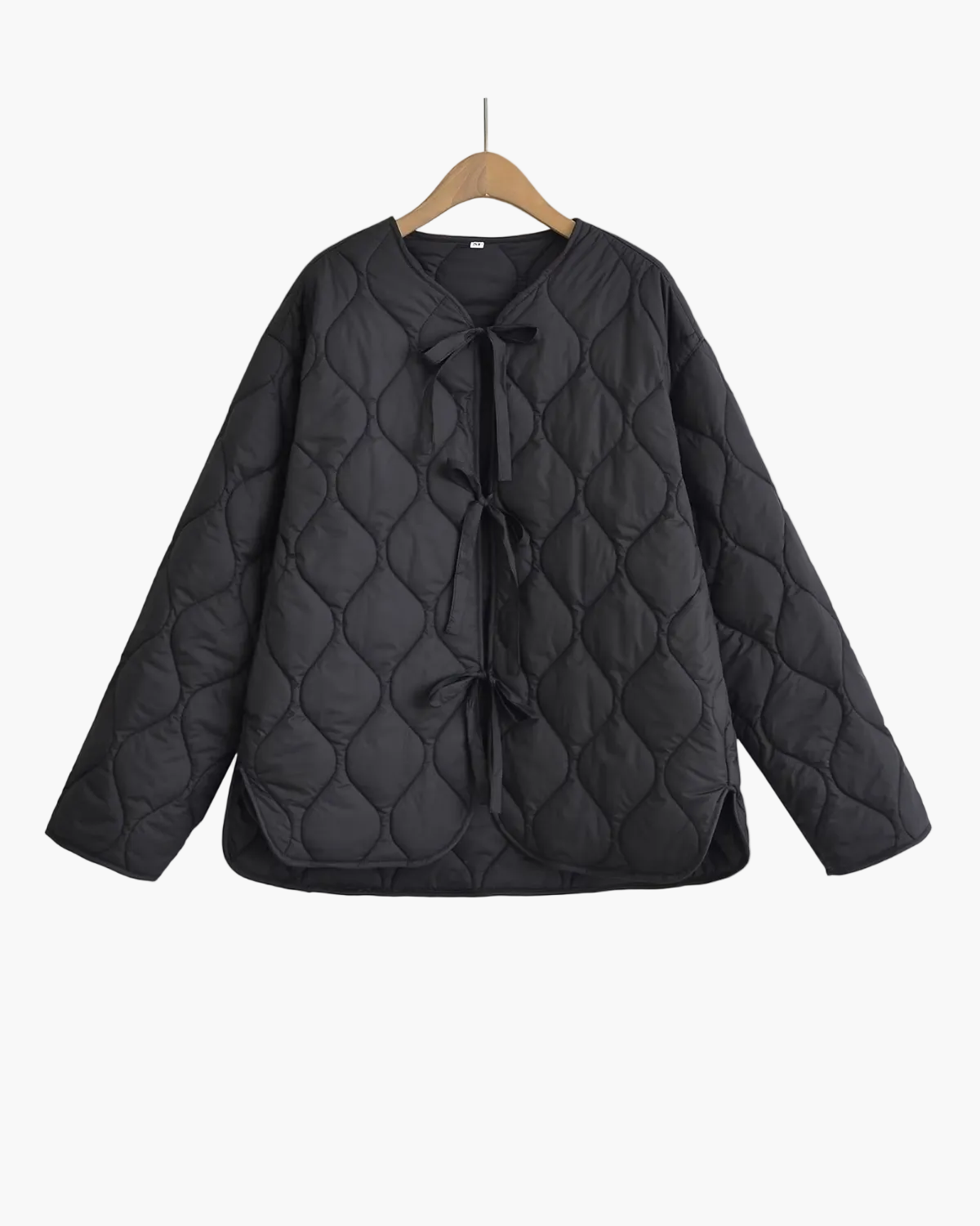 Women's Feminine Quilted Bow Jacket