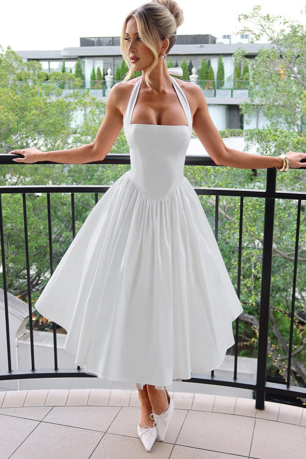 Halter A-Line Guest Dress