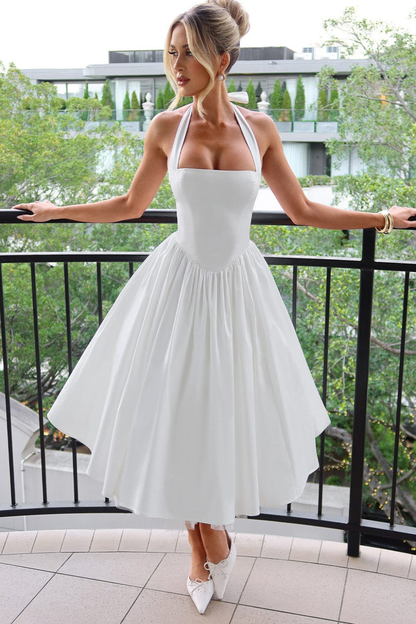 Halter A-Line Guest Dress