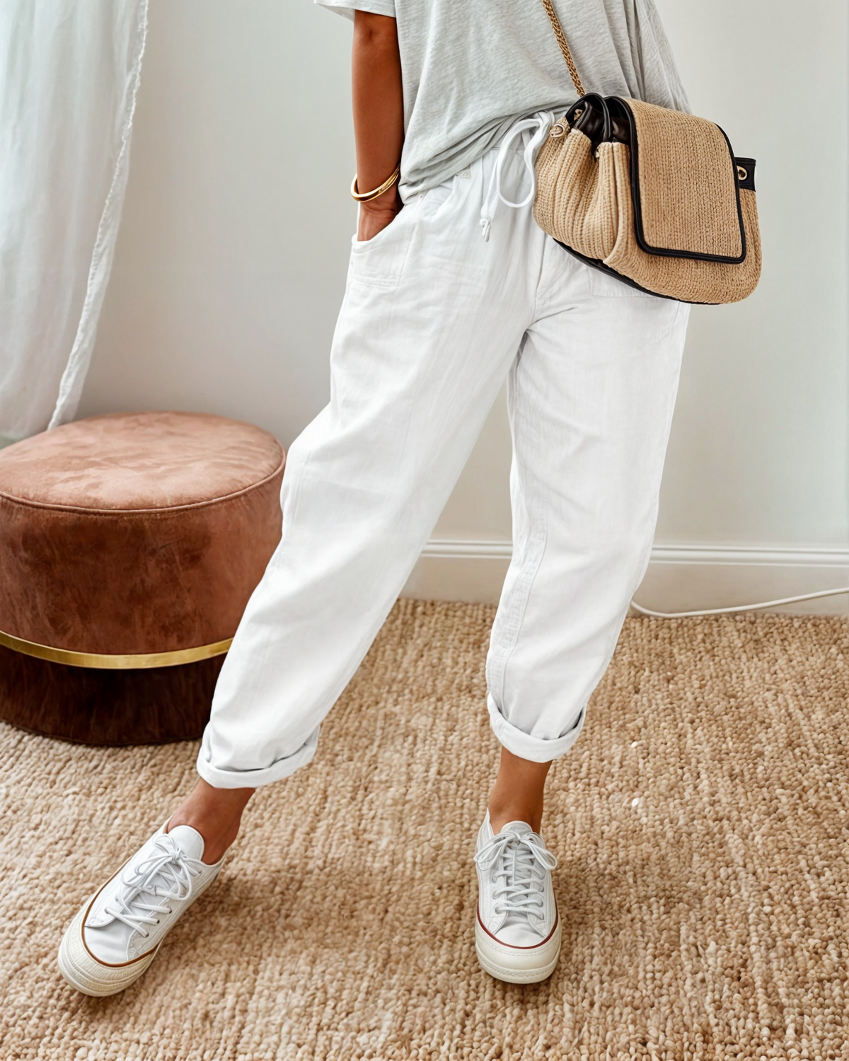 Women's Relaxed Wide Leg Trousers