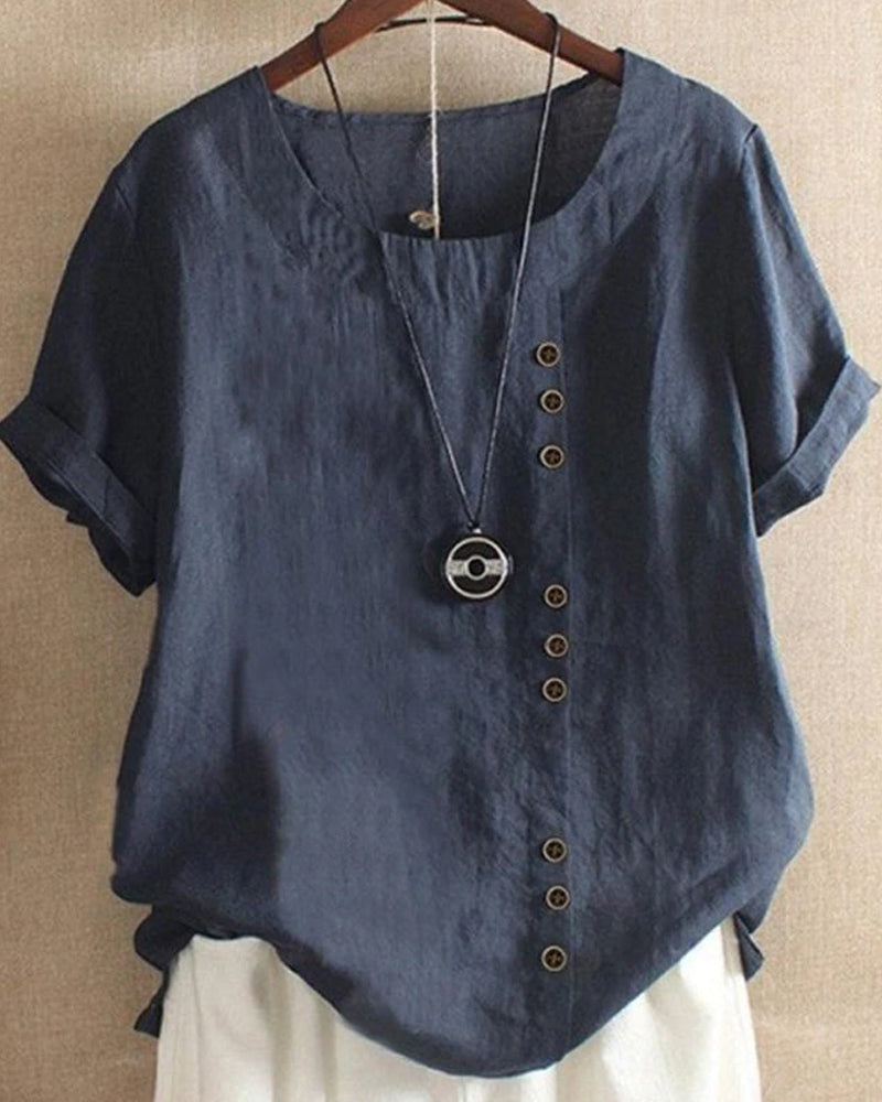 Women’s Button Detail Casual Blouse