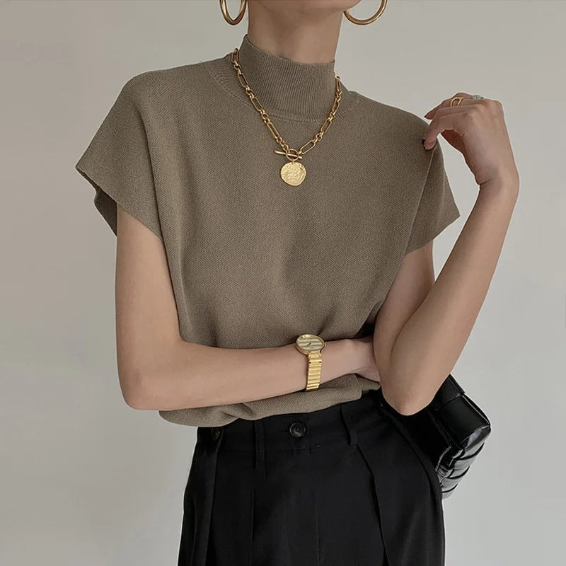 Women’s Mock Neck Top
