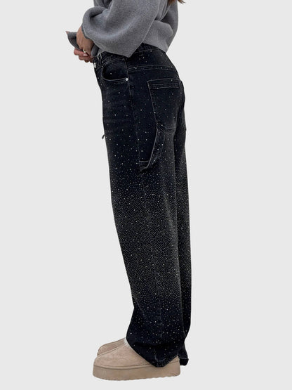 Women's Sparkle Diamond Denim Jeans