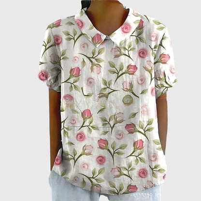 Women’s Floral Collar Blouse