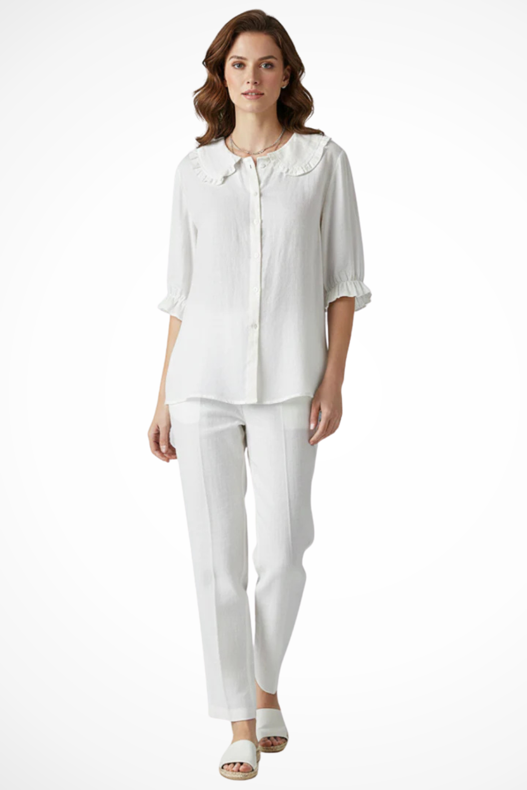 Women's Ruffle Frill Sleeve Blouse