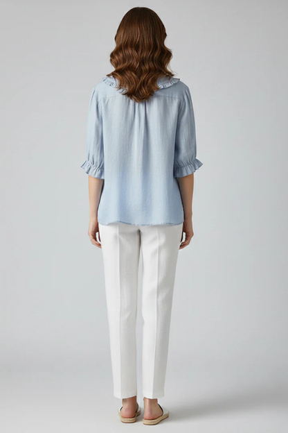 Women's Ruffle Frill Sleeve Blouse