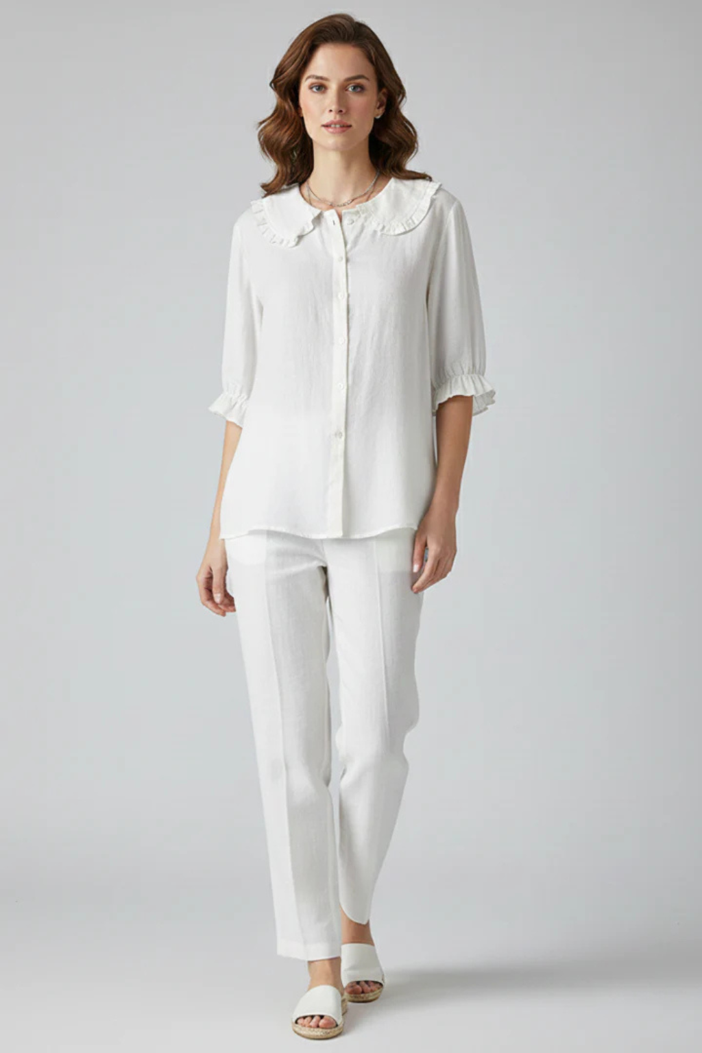 Women's Ruffle Frill Sleeve Blouse