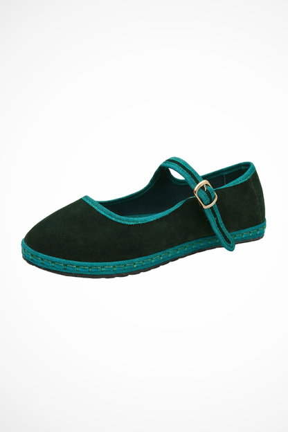 Women's Buckle-Strap Ballet Flats