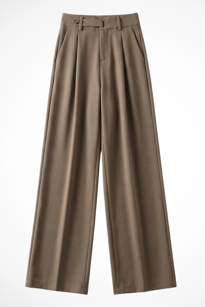 Women's Pleated Wide-Leg Trousers