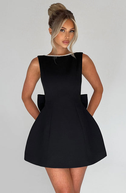 Womens Bow Back Mini Dress