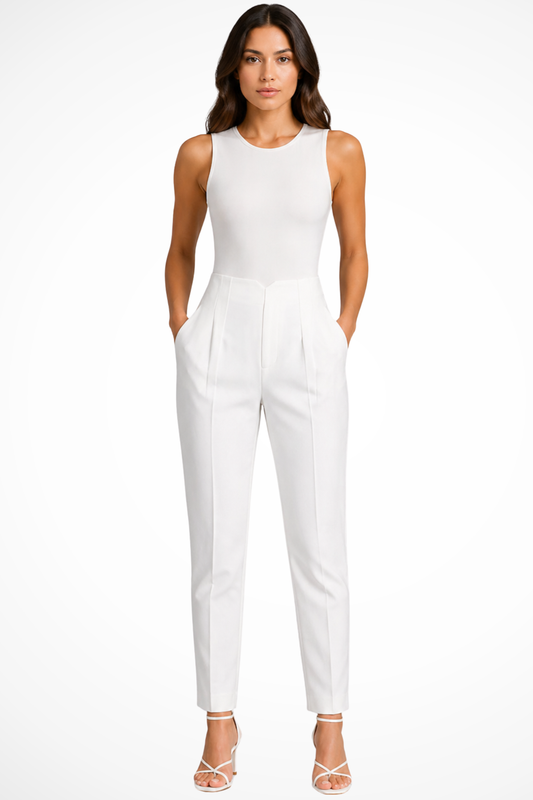Women's High-Waist Tailored Trousers