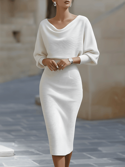 Women's Bodycon Batwing Midi Dress