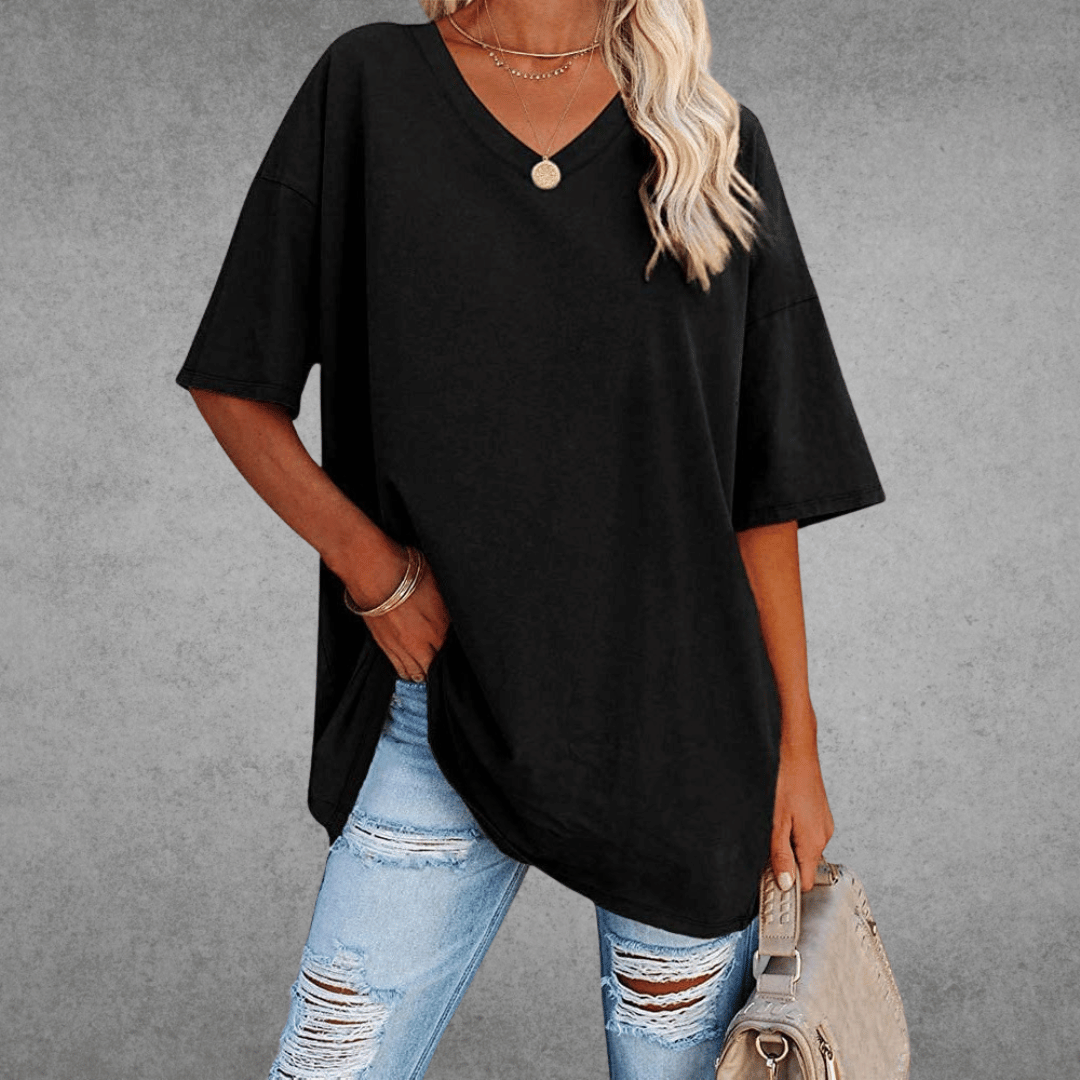 Women’s Spring V-Neck Casual Top