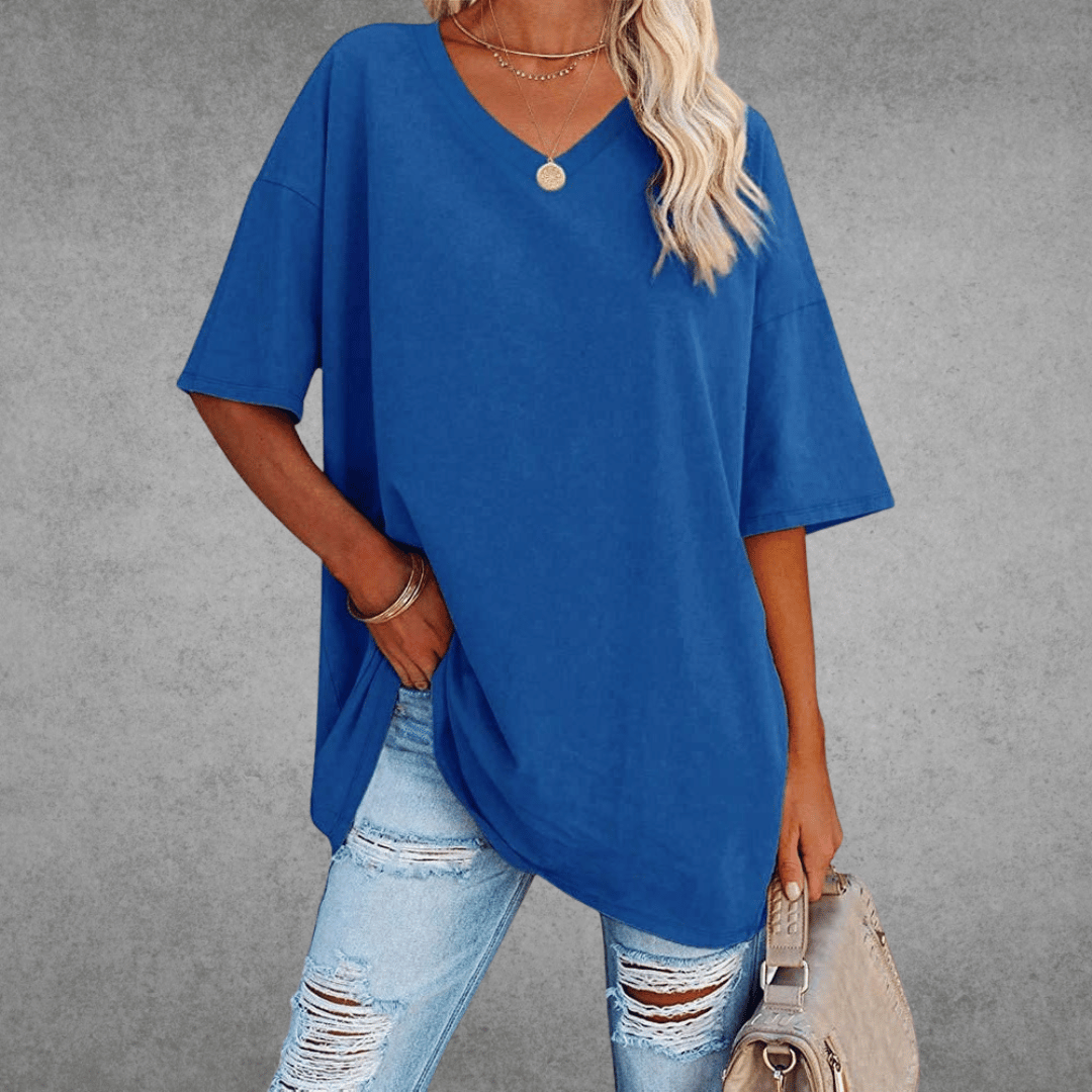 Women’s Spring V-Neck Casual Top