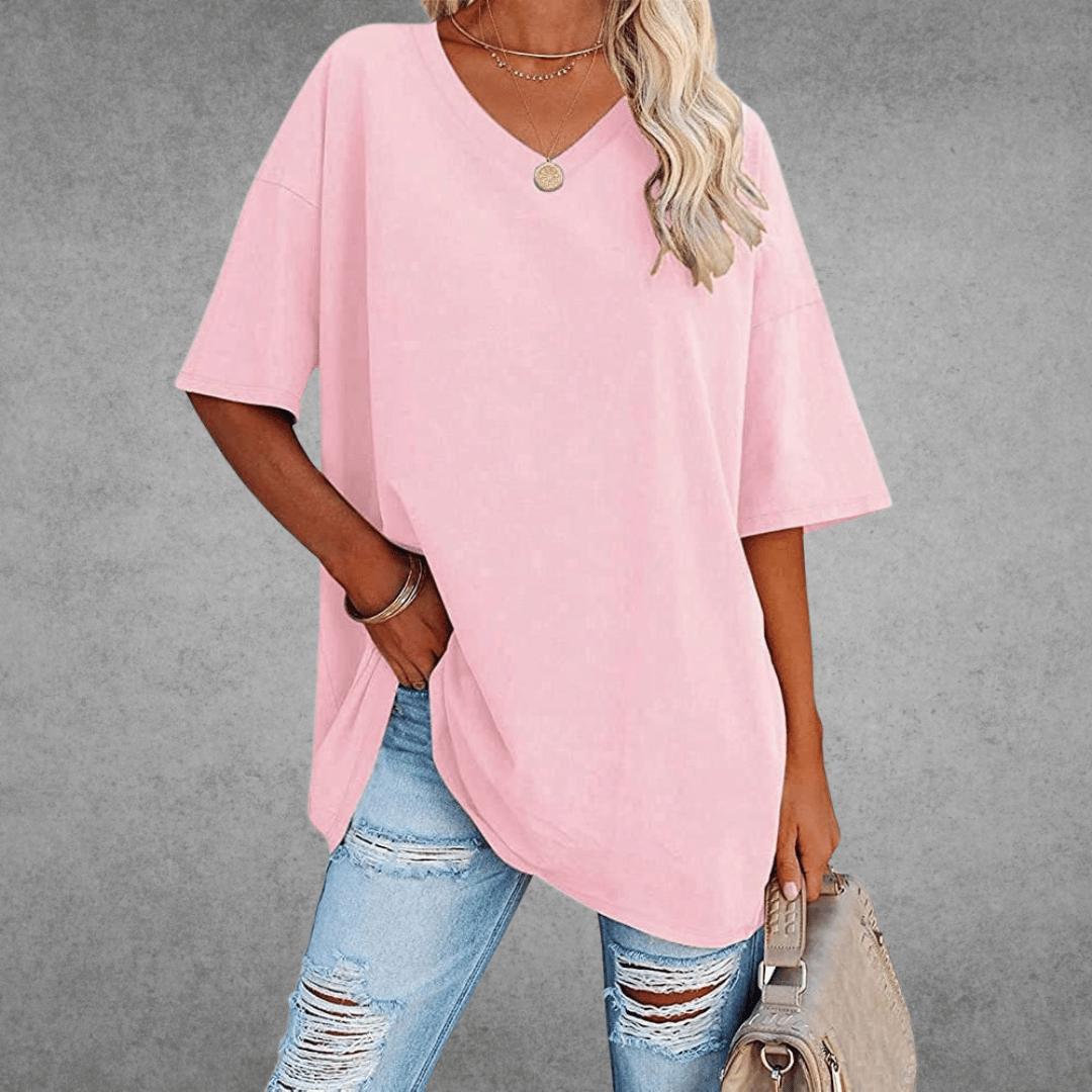 Women’s Spring V-Neck Casual Top