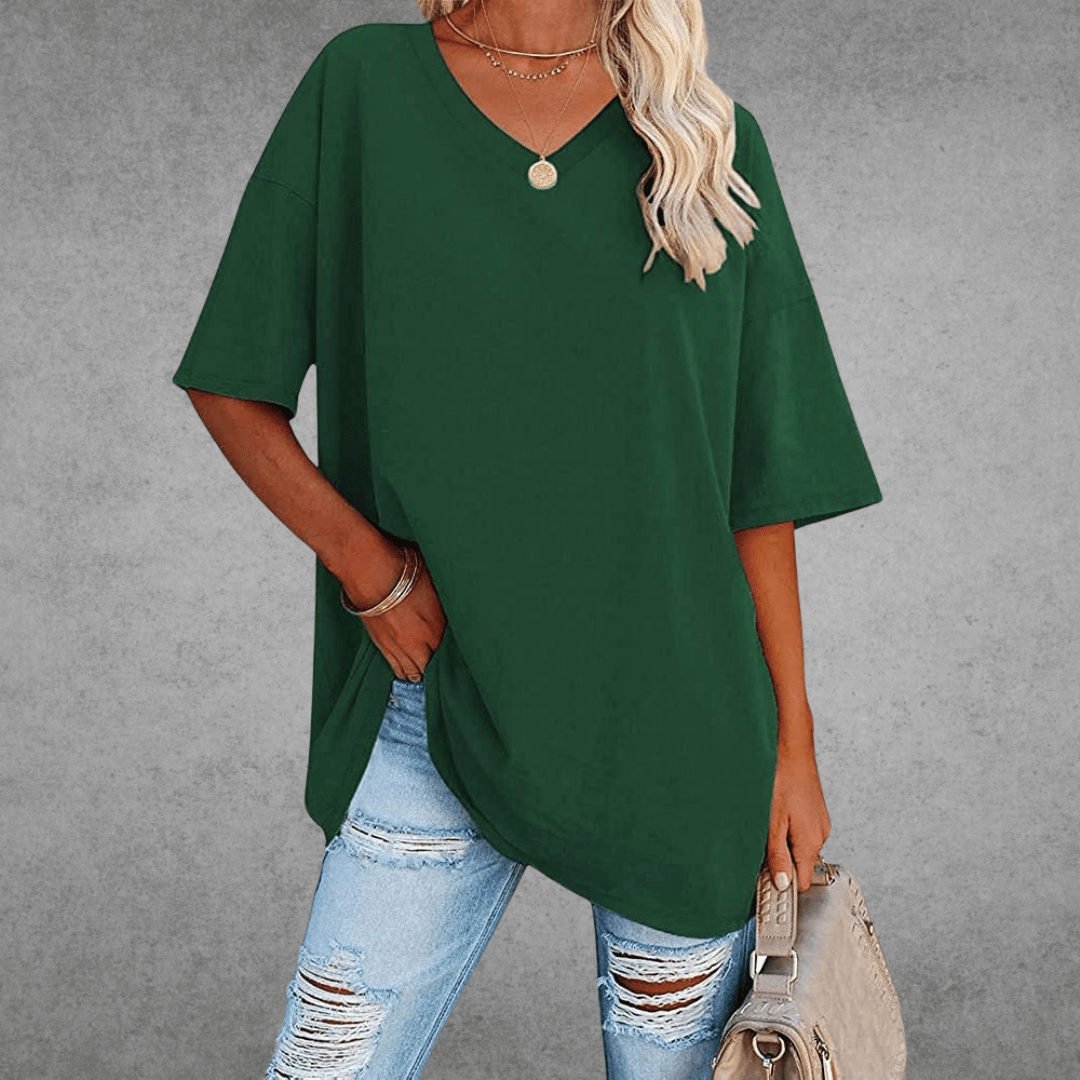 Women’s Spring V-Neck Casual Top