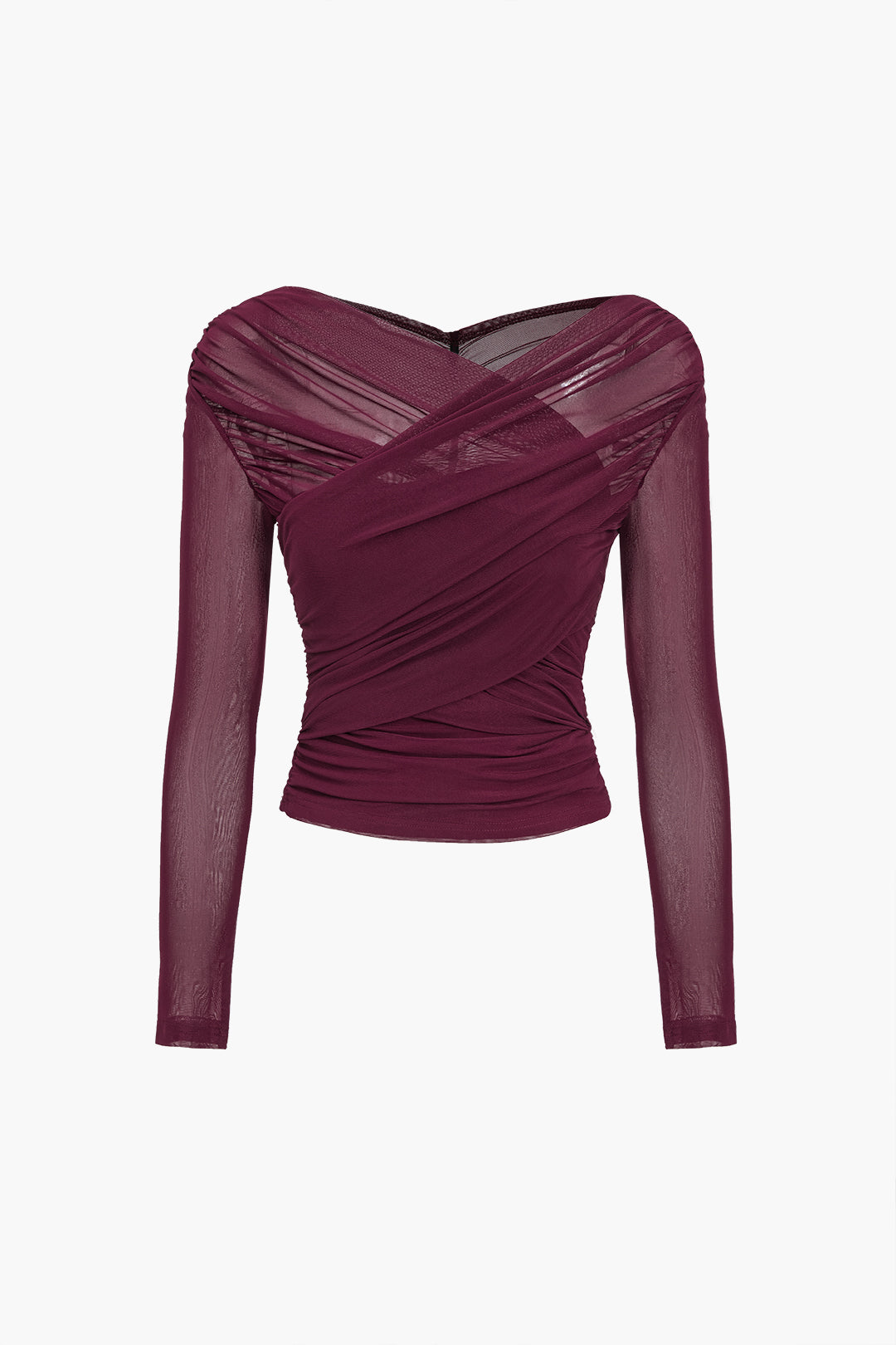Women’s Ruched Mesh Top