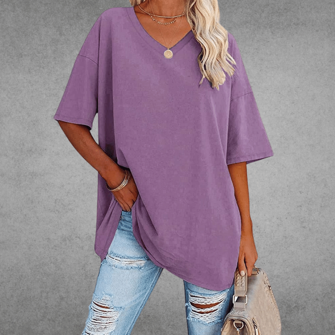 Women’s Spring V-Neck Casual Top