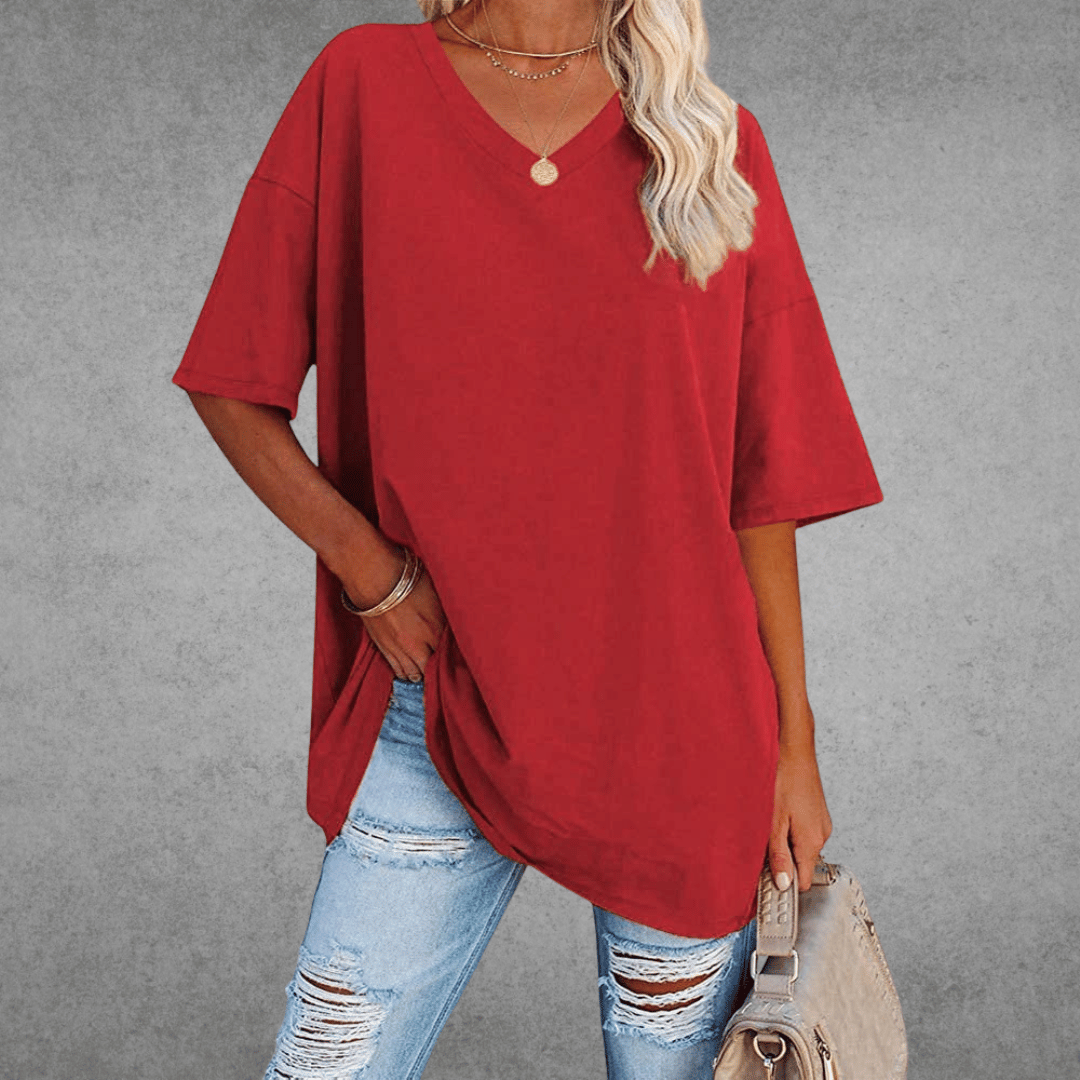 Women’s Spring V-Neck Casual Top