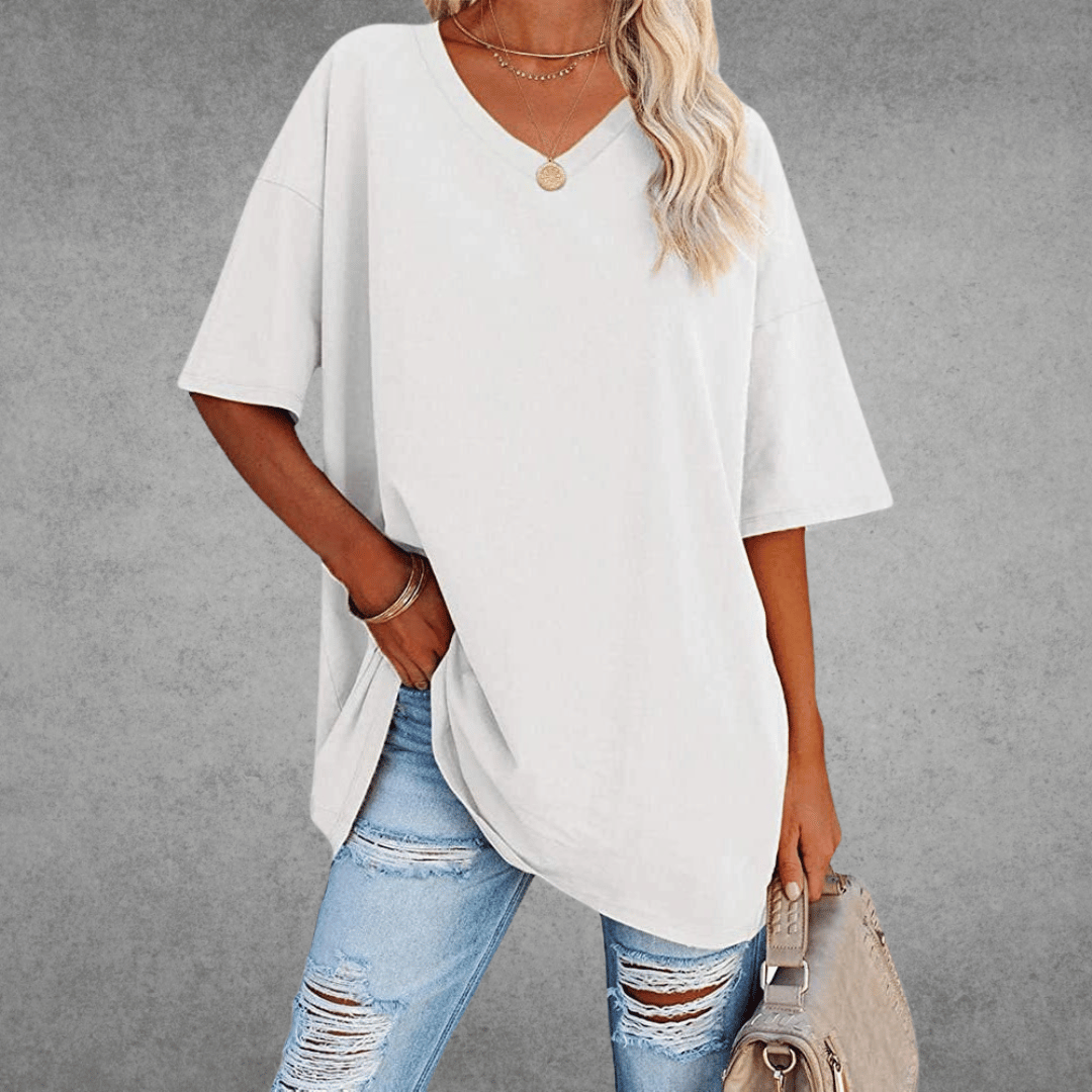 Women’s Spring V-Neck Casual Top