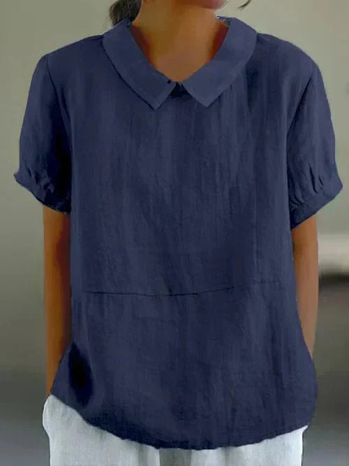 Women’s Linen Collar Blouse
