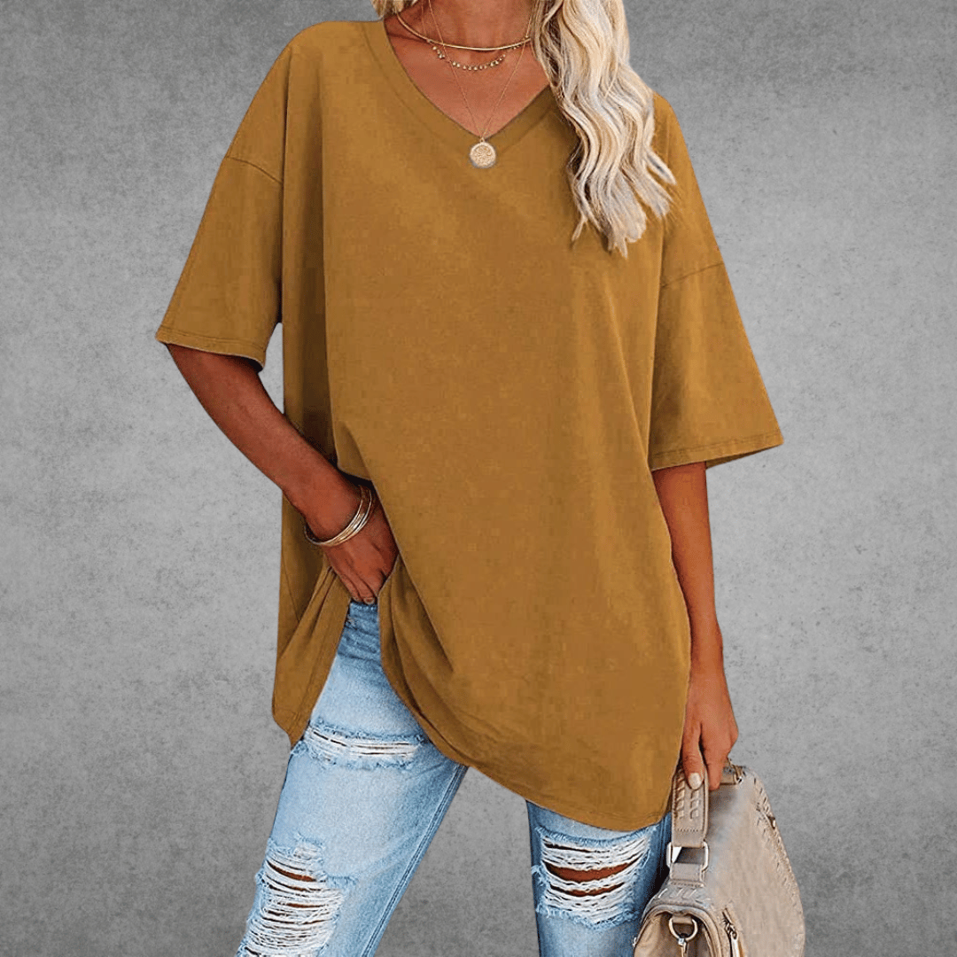 Women’s Spring V-Neck Casual Top