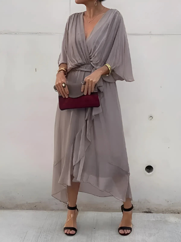 Women's Elegant Tie Waist Dress
