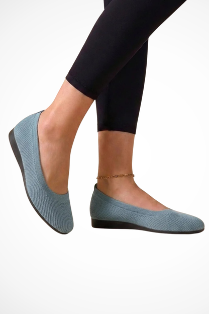 Women's Soft Knit Round Toe Flats
