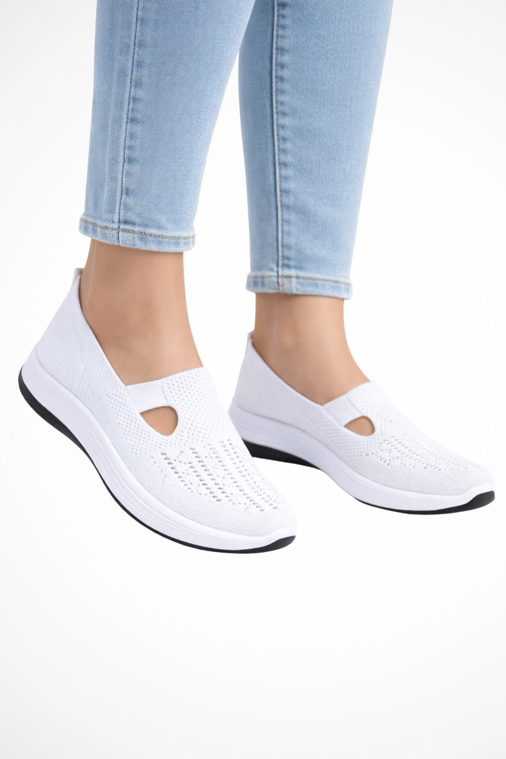 Women's Breathable Knit Slip-On Shoes