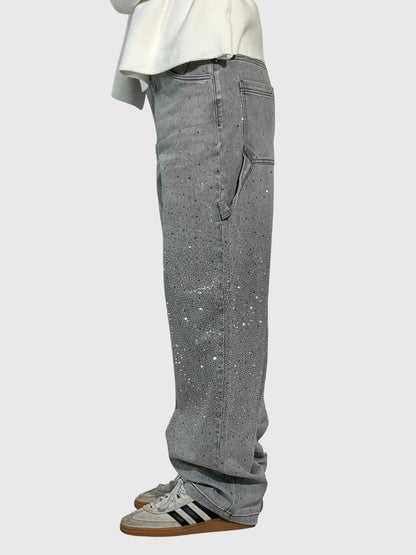 Women's Sparkle Diamond Denim Jeans
