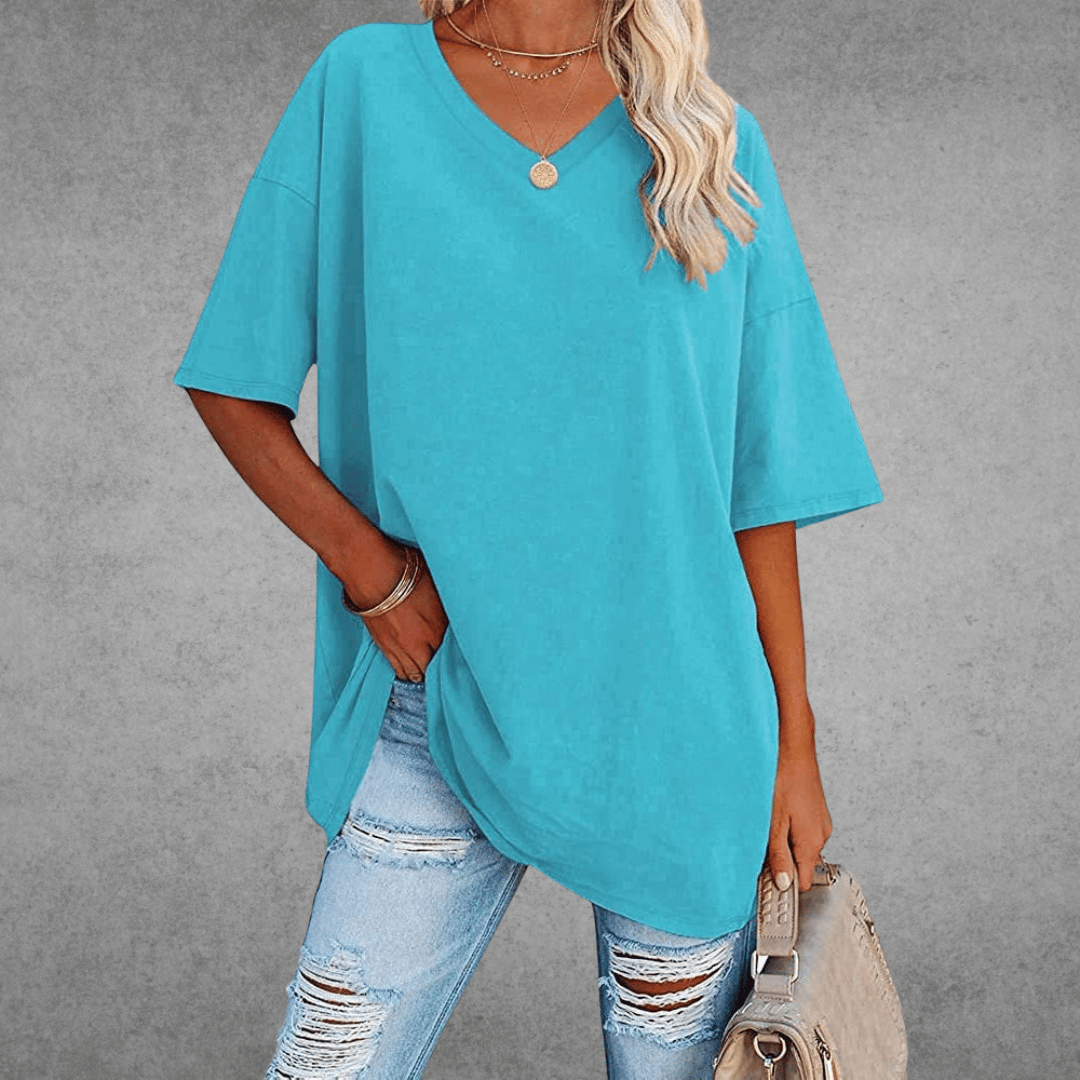 Women’s Spring V-Neck Casual Top