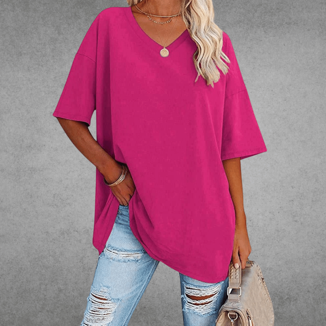 Women’s Spring V-Neck Casual Top