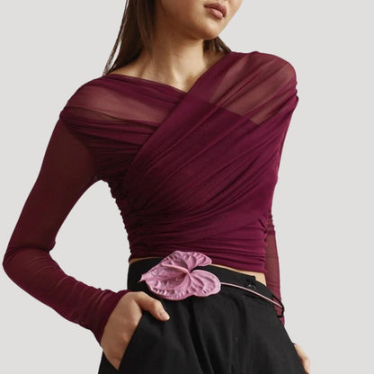 Women’s Wrap Long Sleeve Top