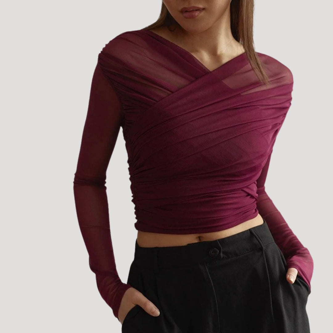 Women’s Wrap Long Sleeve Top