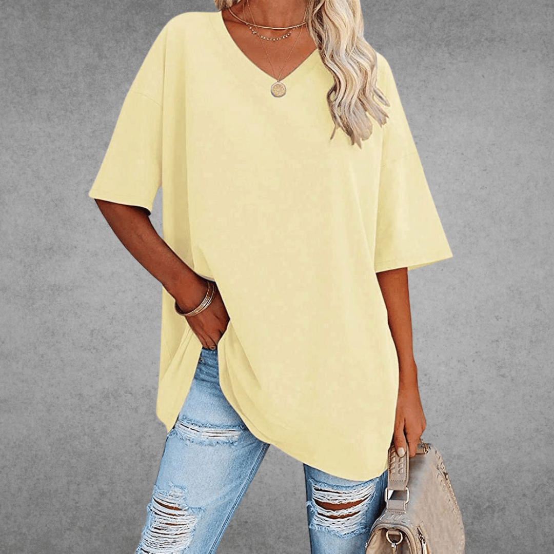 Women’s Spring V-Neck Casual Top