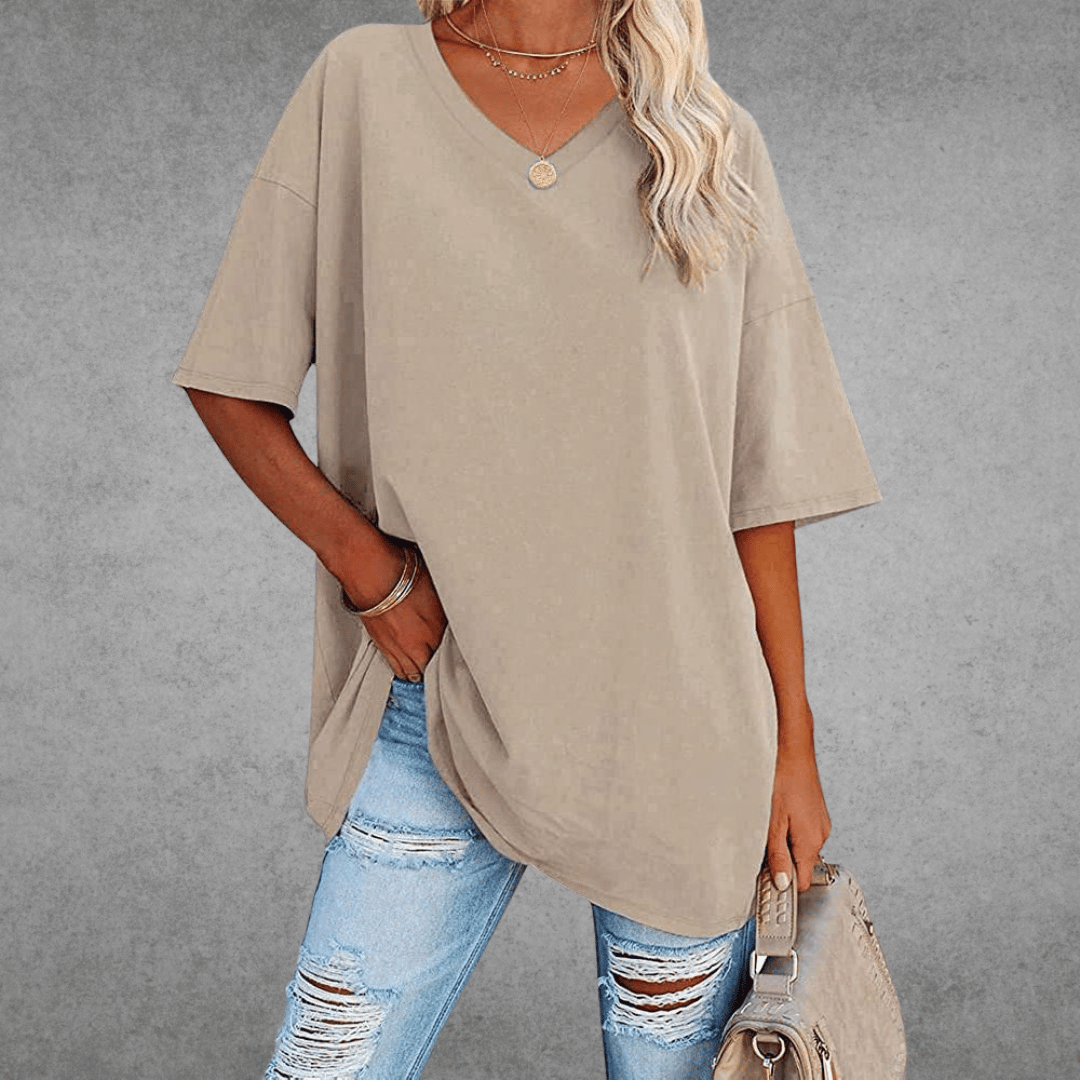 Women’s Spring V-Neck Casual Top