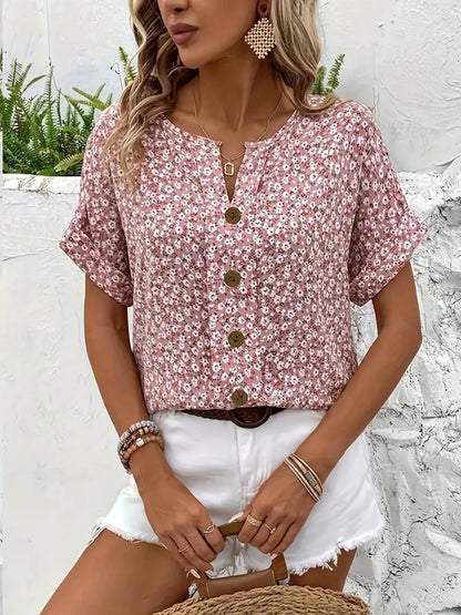 Women’s Chic Floral Summer Blouse