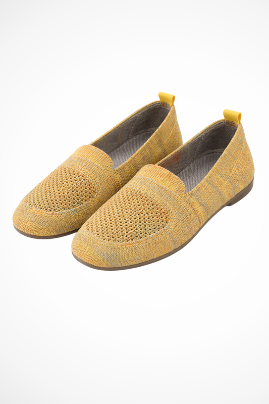 Women's Square Toe Knit Flats
