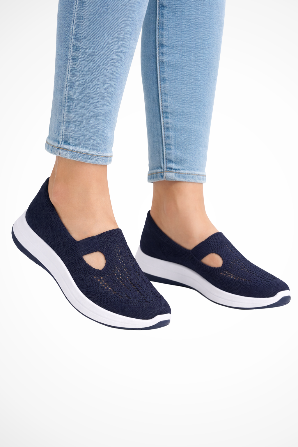 Women's Breathable Knit Slip-On Shoes