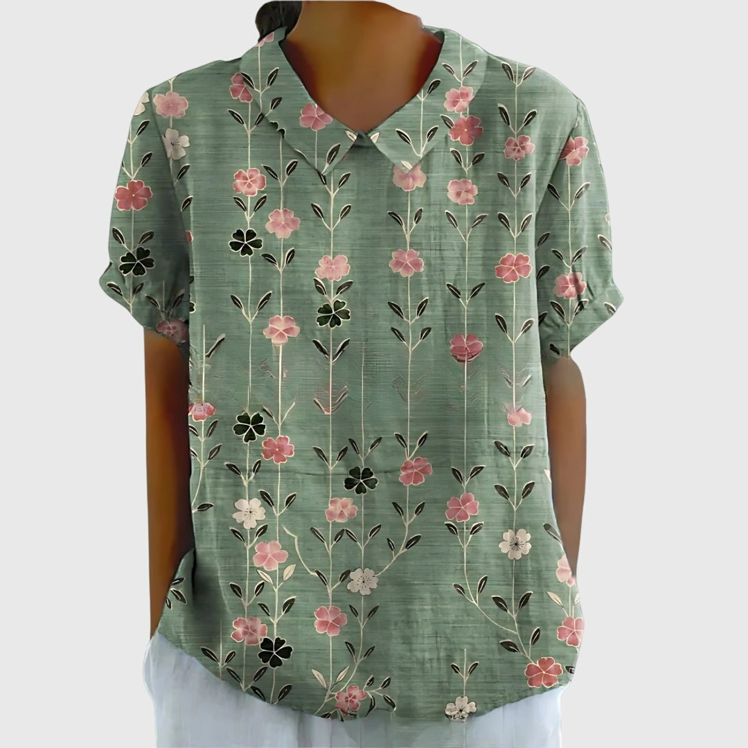 Women’s Floral Collar Blouse