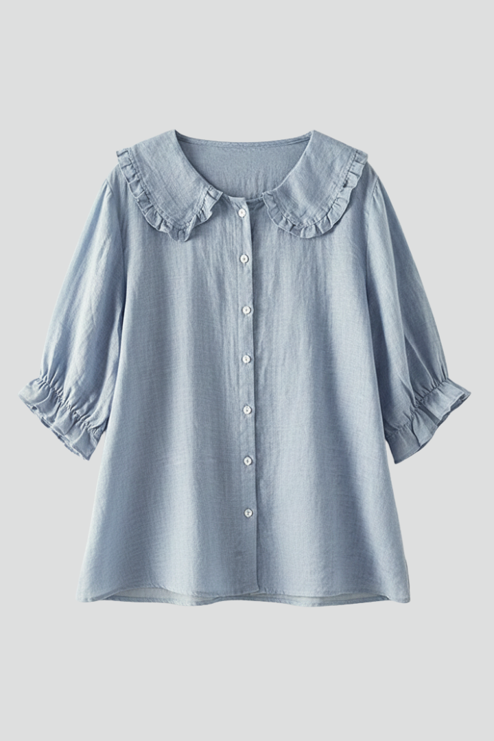 Women’s Casual Ruffled Collar Blouse