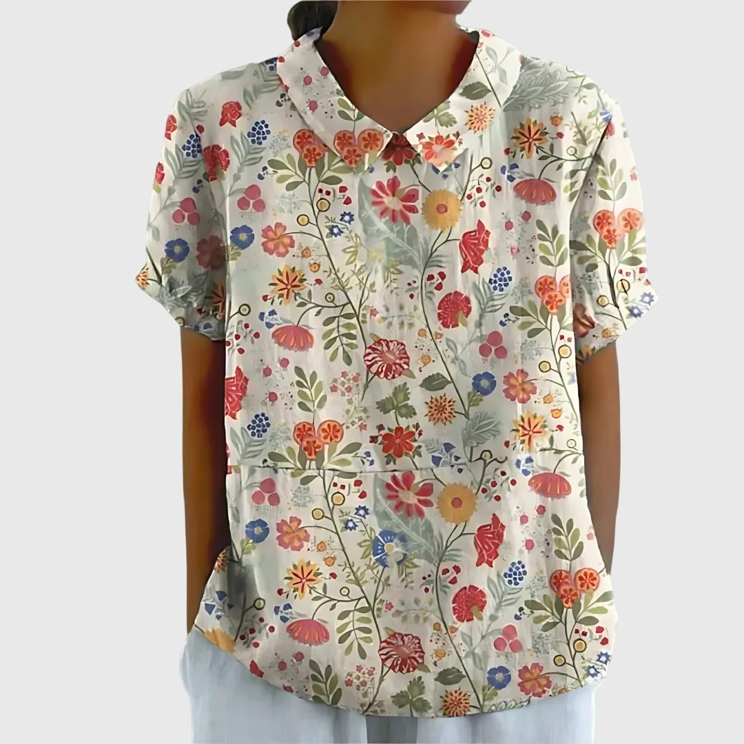 Women’s Floral Collar Blouse