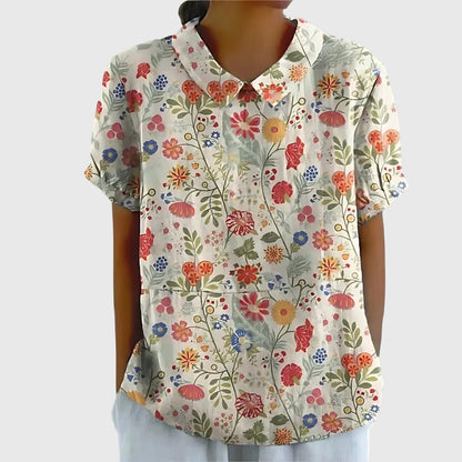 Women’s Floral Collar Blouse