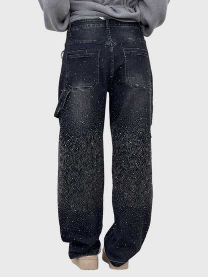 Women's Sparkle Diamond Denim Jeans