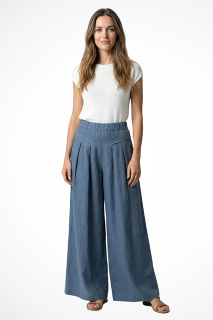 Women's Cropped Pleated Trousers