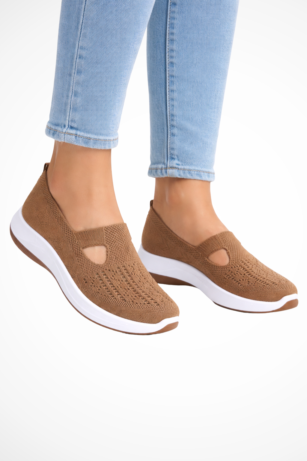 Women's Breathable Knit Slip-On Shoes