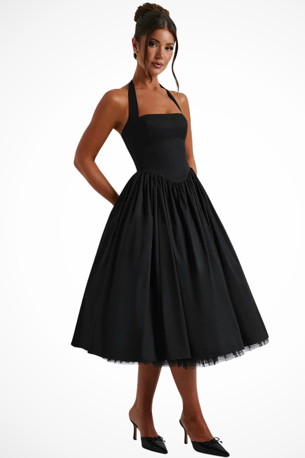 Halter A-Line Guest Dress