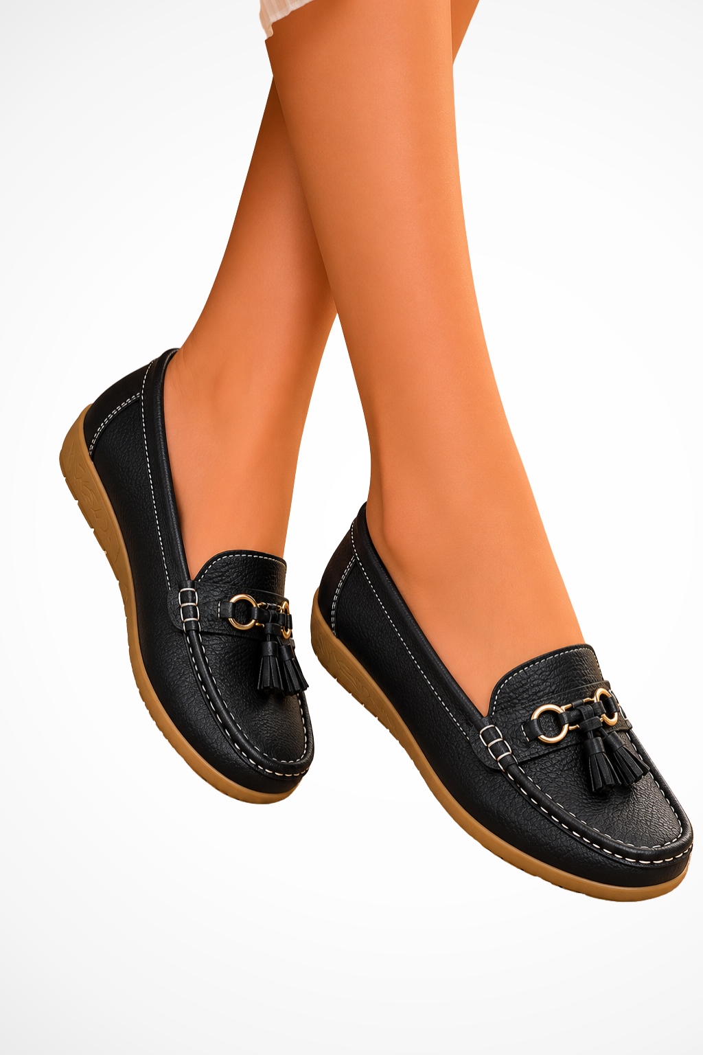 Women's Tassel Leather Orthopedic Loafers