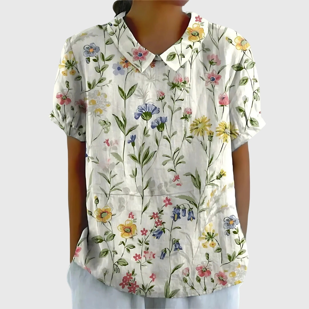 Women’s Floral Collar Blouse
